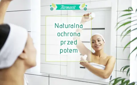 Kobieta stosuje dezodorant, szukając naturalnych sposobów na pocenie się pod pachami.