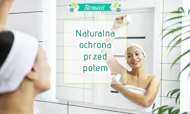 Kobieta stosuje dezodorant, szukając naturalnych sposobów na pocenie się pod pachami.